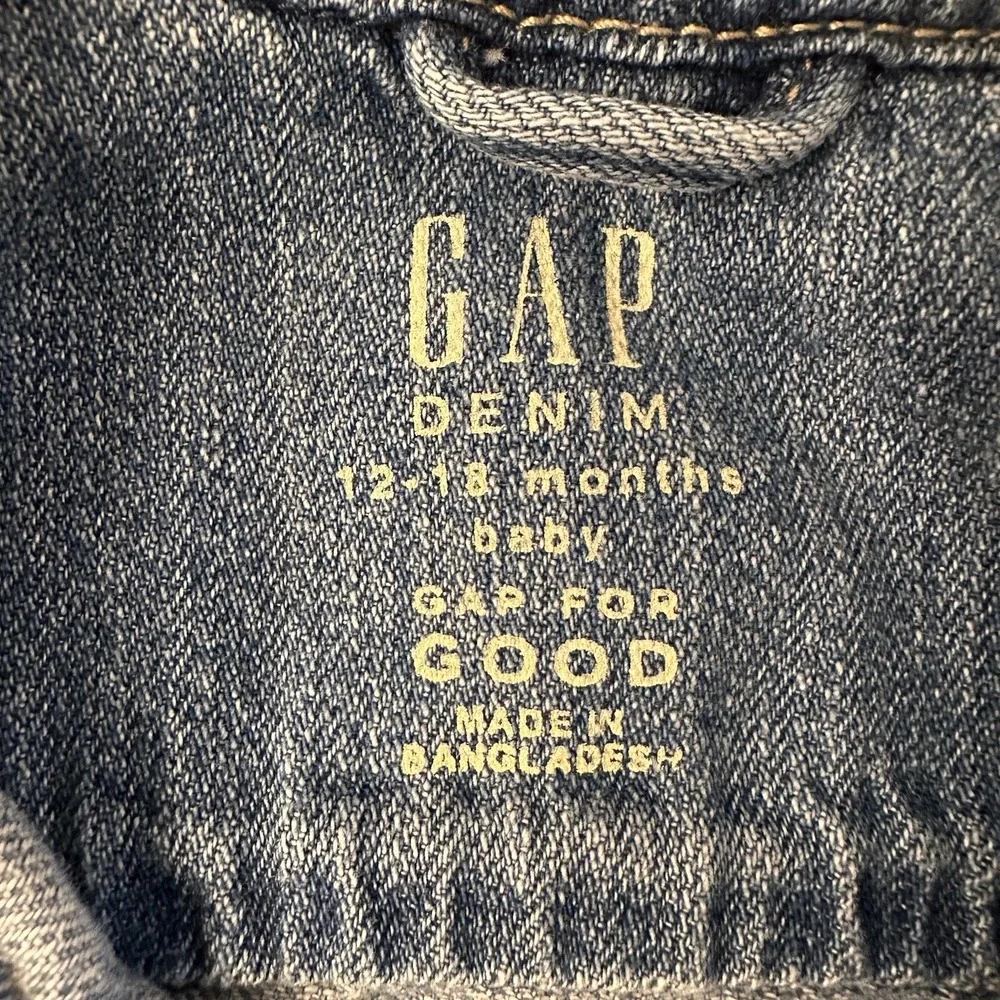 Baby GAP Denim Jacket Toddler Light Wash Classic Jean Jacket